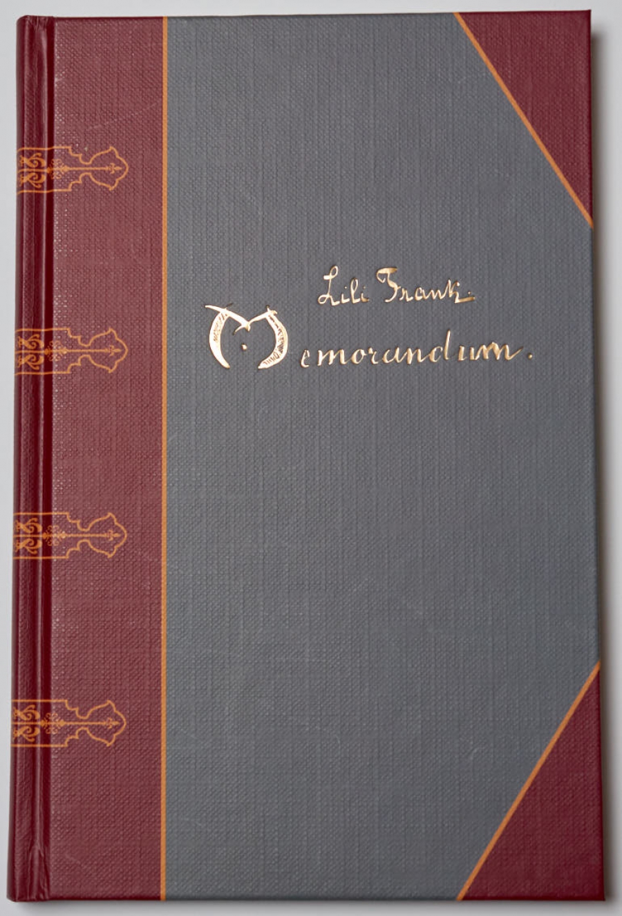 Lili Frank: Memorandum. Ein Poesiealbum 1909-1929